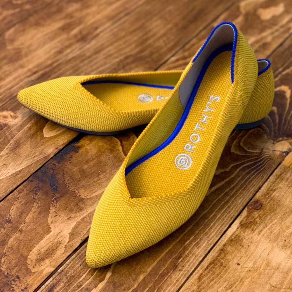 Rothy’s The Point in Marigold size 7
